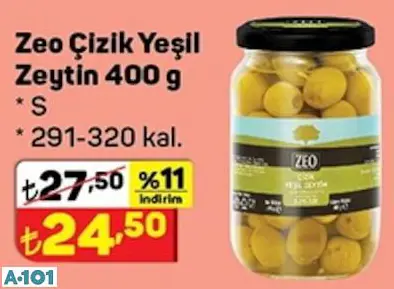 ZEO ÇİZİK YEŞİL ZEYTİN
